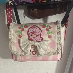 Strawberry Shortcake Pink Plaid Shoulder Bag